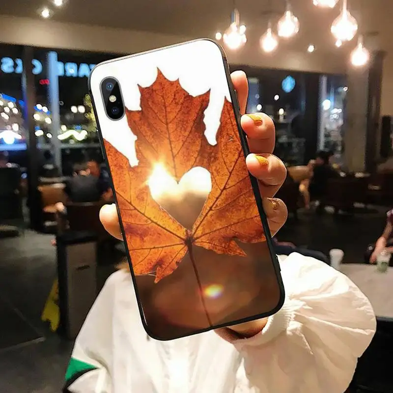 

Hello Autumn Maple Leaves trend cover Phone Case for iPhone 11 12 pro XS MAX 8 7 6 6S Plus X 5S SE 2020 XR mobile funda