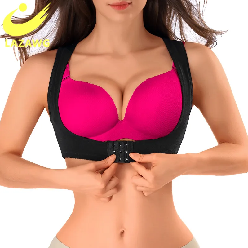 

LAZAWG Women's Upper Arm Shaper Crop Tops Push Up Body Shaper Shapewear Hooks Weight Loss Slimming Keep Arm Slimmer Workout Top