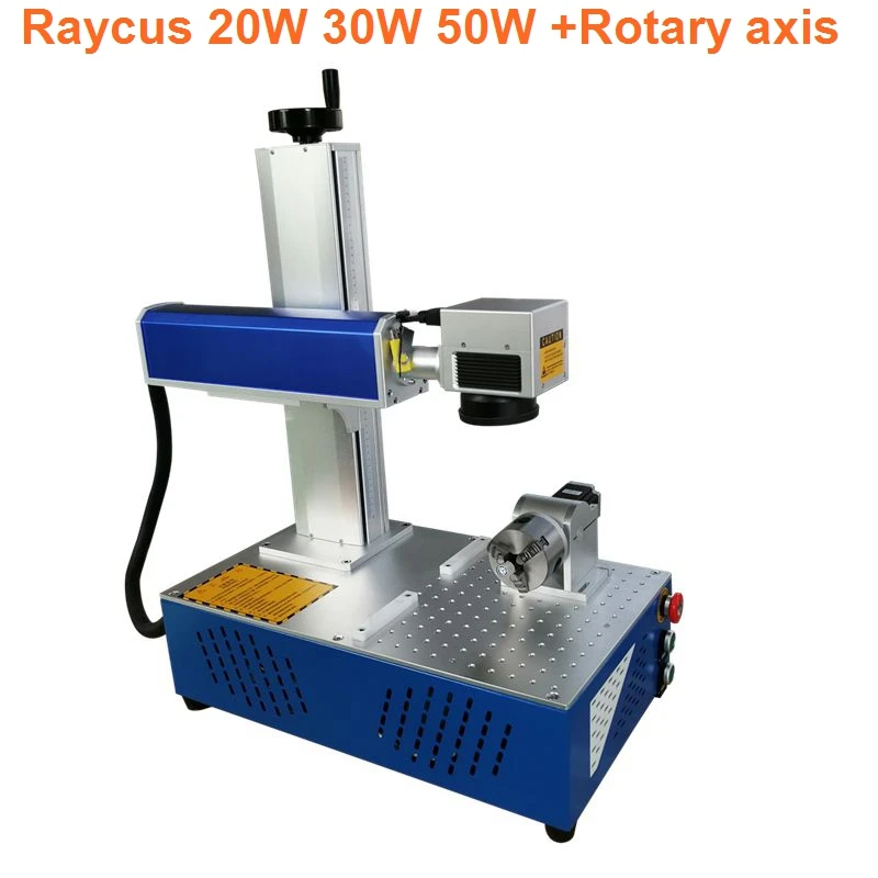 Raycus 20 Вт 30 волоконная лазерная маркировочная машина Портативный мини роторная в