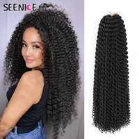 passion twist crochet hair water wave synthetic braiding hair extensions afro kinky ombre brown crochet braids for black women