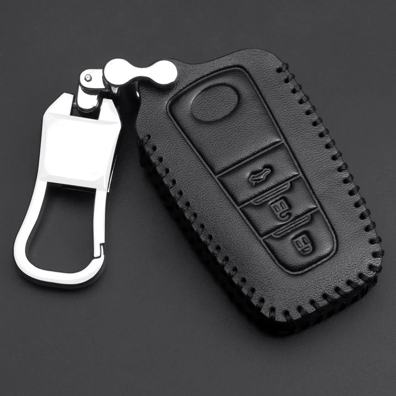 Автомобильный кожаный чехол для ключа автомобиля с дистанционным управлением