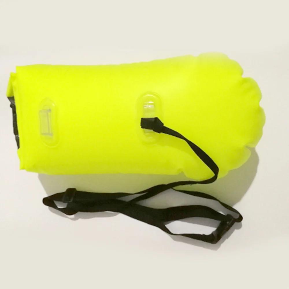 

15L Open Water Swim Float Ultralight Safety Float Swiming Bag for Swimmers Triathletes Snorkelers Surfers (Yellow)