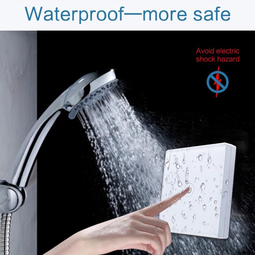 Беспроводной сенсорный выключатель Saful водонепроницаемый без проводки для ламп