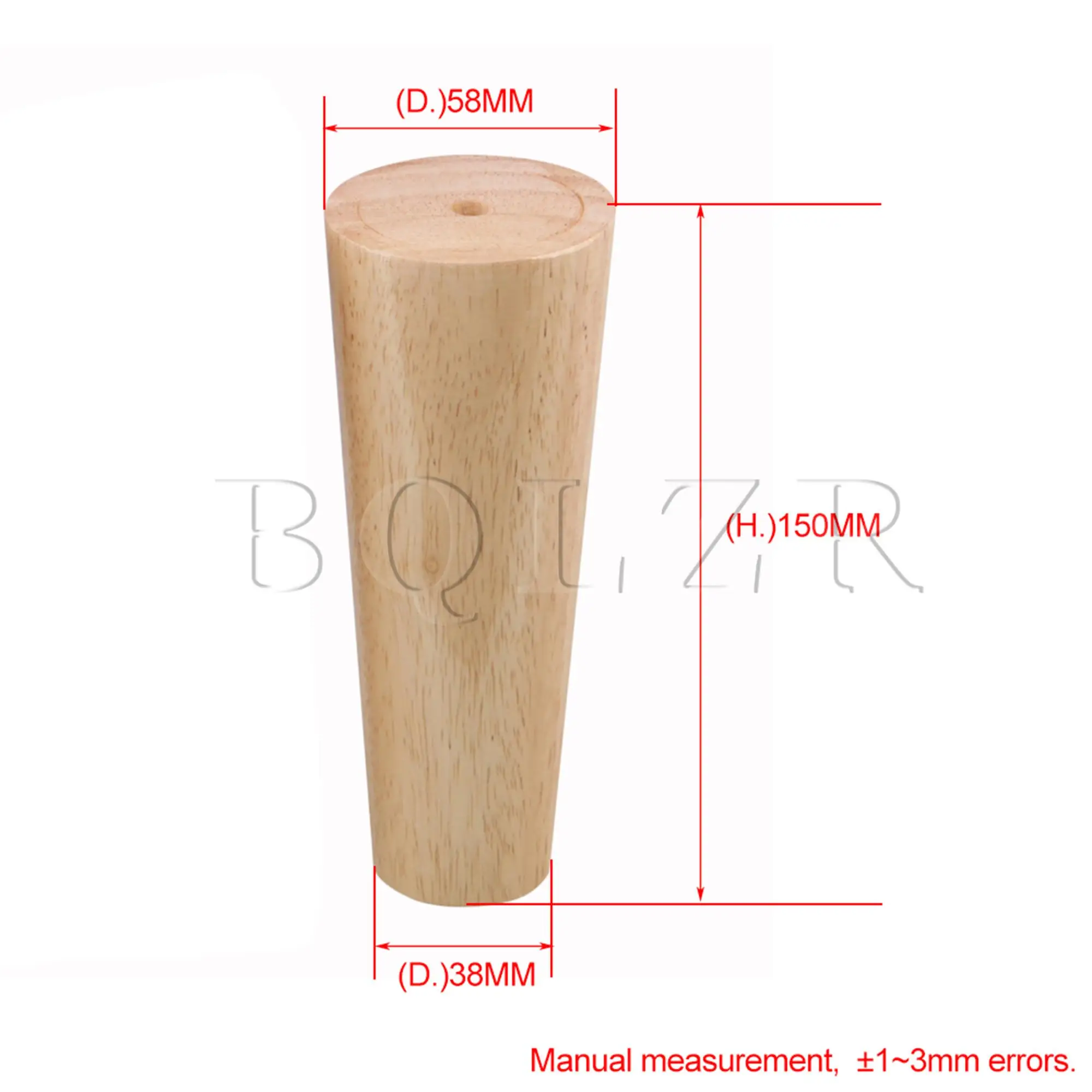 Деревянные конические стулья BQLZR для дивана 4 шт. 15x5 8x3 8 см цвет дерево|legs furniture|leg