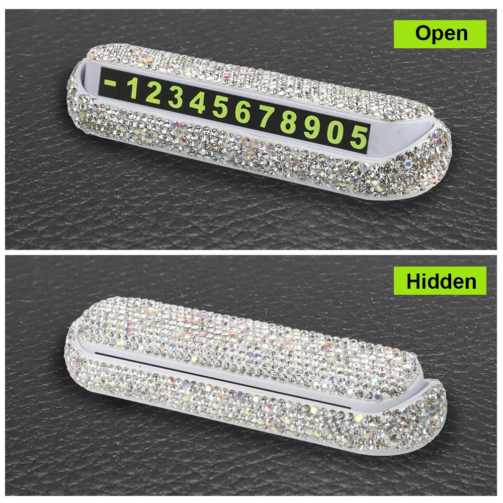 Автомобильная Временная парковочная карта алмазная кристальная автомобильная