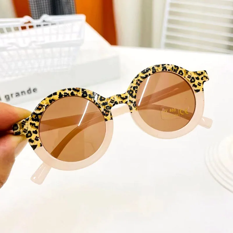 

New Children's Sunglasses Girls Luxury Brand Designer Boys Sun Glasses Kids UV400 Classic Round Pink Vintage Heart Shade Eyewear