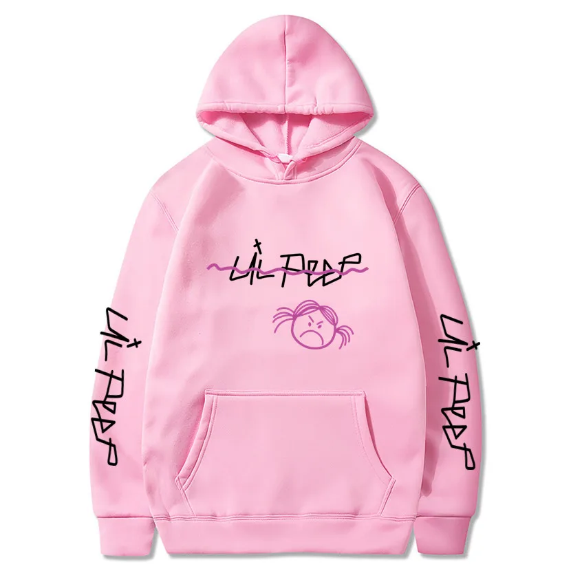Pink 69 Lil Peep толстовки Love lil. peep красные толстовки пуловер с капюшоном толстовки мужские/женские sudaderas cry Детские уличные толстовки с капюшоном для мужчин - Цвет: Pink 69