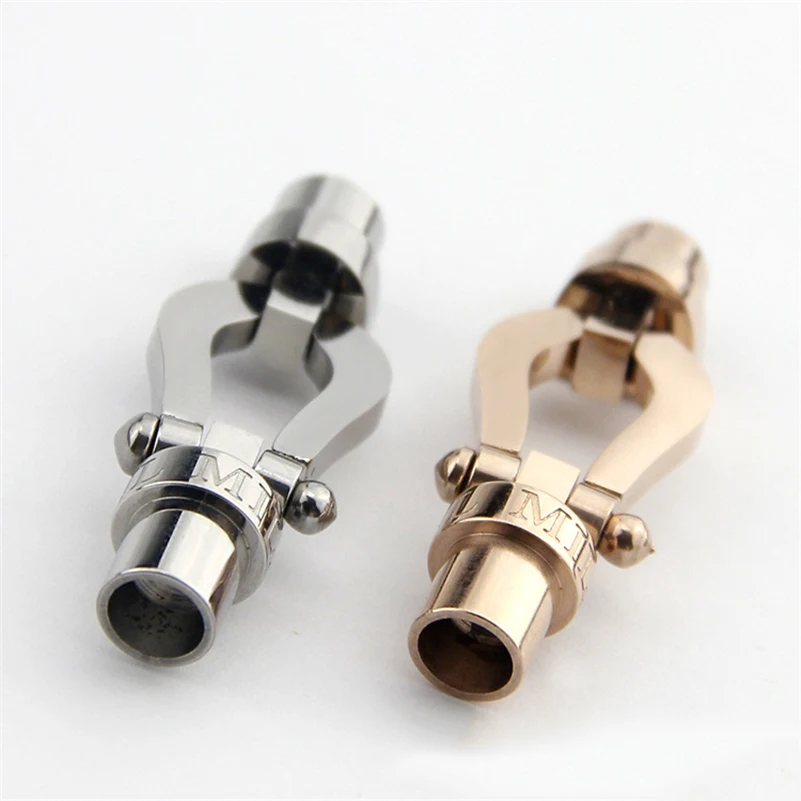 

10PCS/lot 13x38mm Stainless Steel U Lock Magnetic Clasps Chain Cords Connectors Magnet Buckle Jewelry DIY Accessories Findings