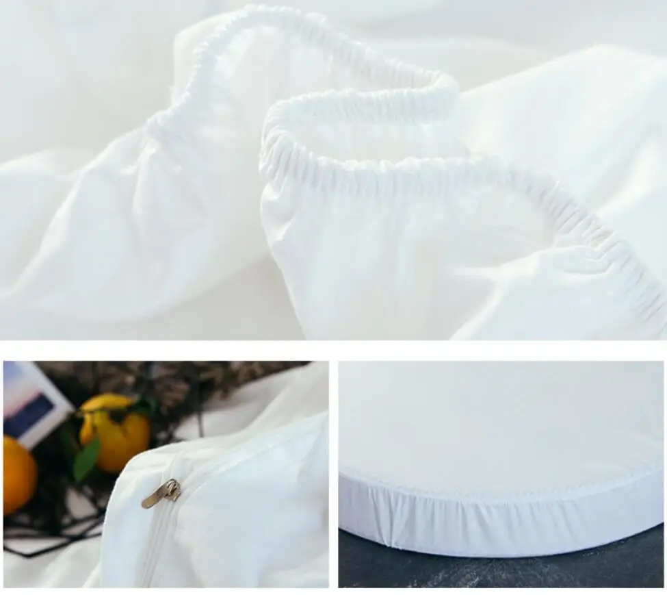 100% натуральный хлопок круглая кровать простой 4 шт. отельный Активный с принтом