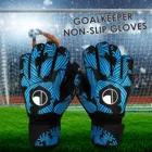1 пара спортивных перчаток, Нескользящие износостойкие латексные перчатки вратаря для соревнований, полная защита пальцев