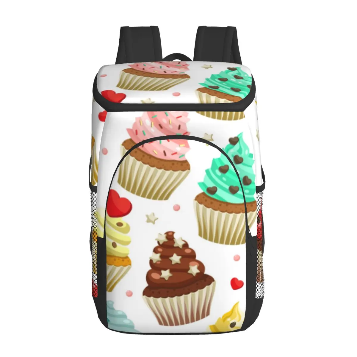 refrigerator bag cute cupcakes soft large insulated cooler backpack thermal fridge travel beach beer bag free global shipping