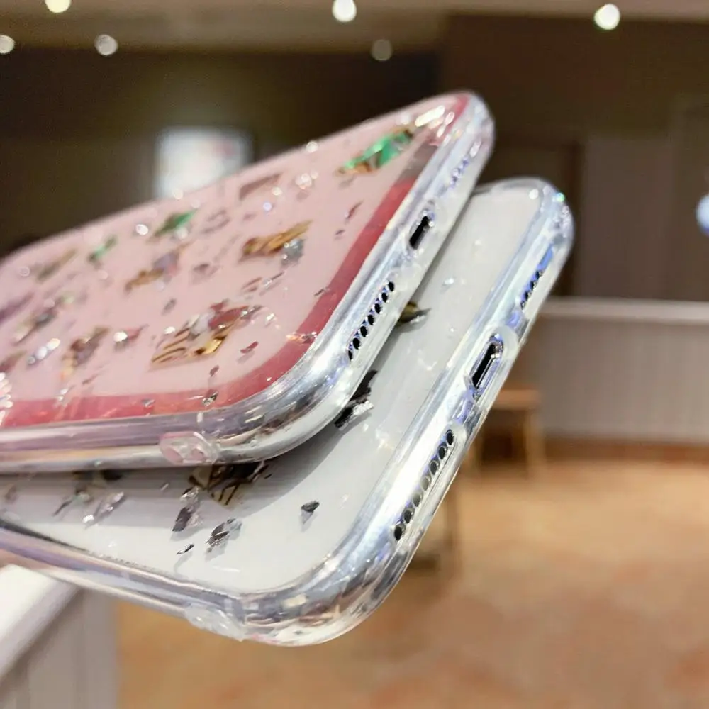 Новинка 2020 блестящие Чехлы для Samsung Galaxy S9 S8 Plus Note 8 9 прозрачный чехол с серебряной