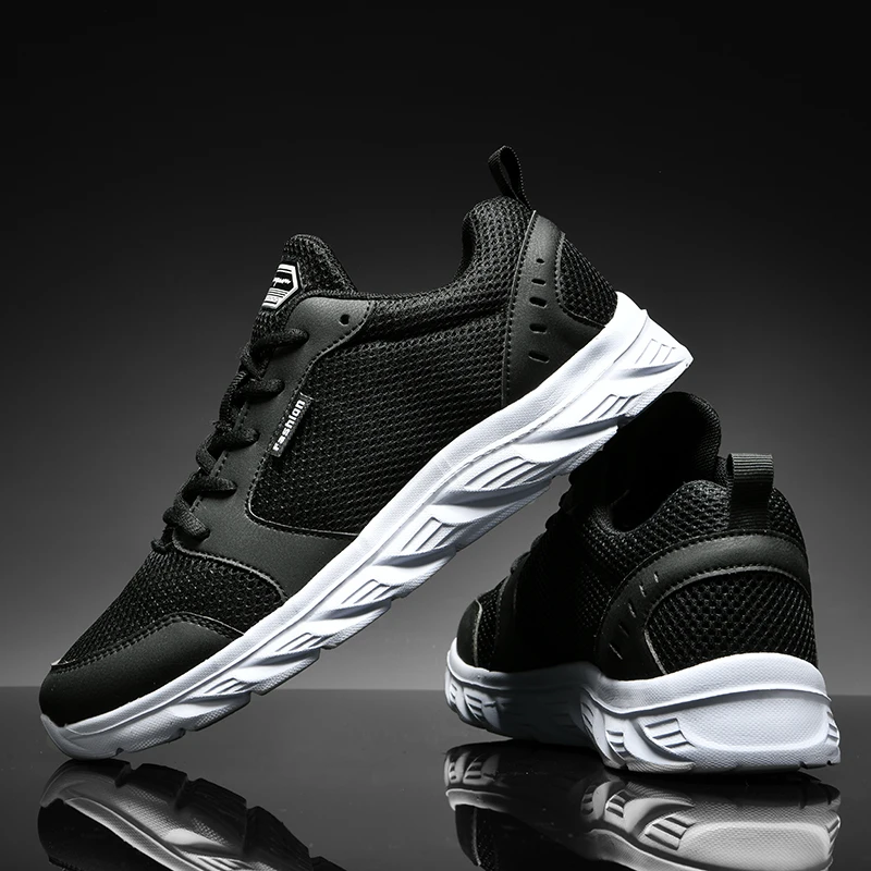

2021 Men's Running Shoes Breathable Mesh Outdoor Sports Shoes Adult Super Light Running Shoes Hombres Zapatillas kh169x