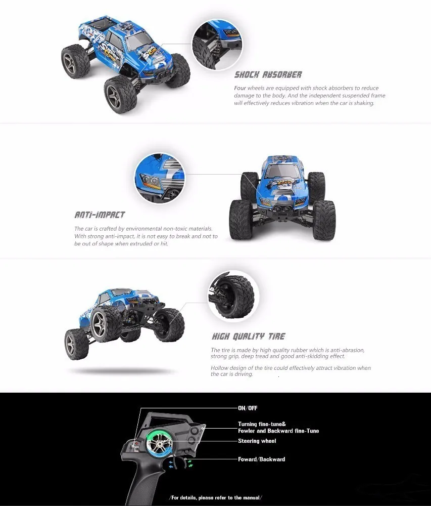 WLtoys 12402 RC электрический грузовик супер автомобиль 1/12 4WD 2CH радио дистанционное управление высокая скорость внедорожный Монстр скалолазание автомобиль игрушка