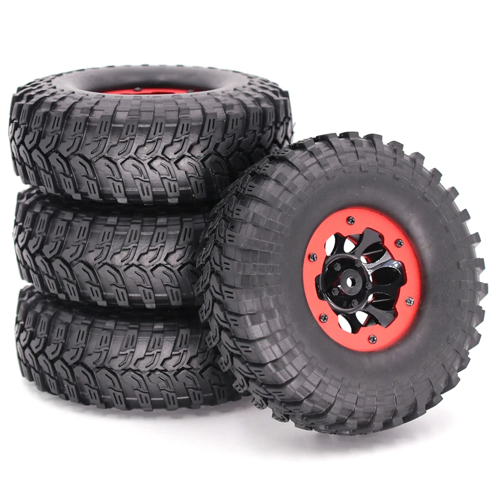 

4pcs/pack Off Road Replacement Part With Hub 1:10 Styling Accessories Wheel Tyres RC Car Tire Upgrade Crawler Fit For SCX10 TRX4