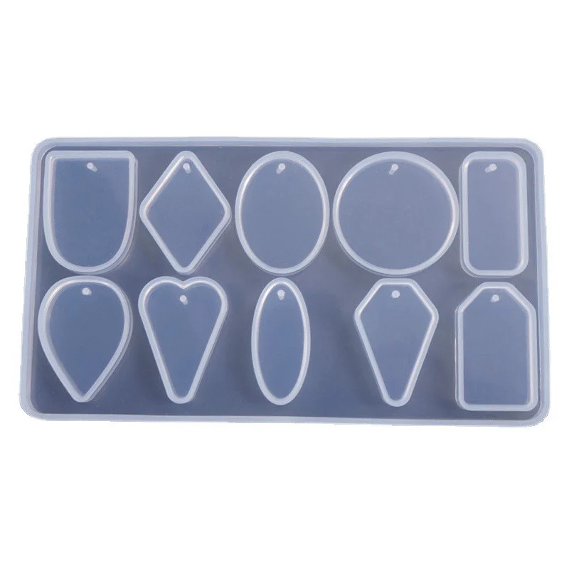 10x силиконовая форма инструмент для изготовления кулонов самостоятельного смолы