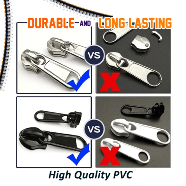 Недавно прочный 6/12 шт Универсальный исправить молния Ремонтный комплект Замена