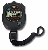 portable waterproof digital lcd stopwatch chronograph sports alarm professional stopwatch timer counter with strap 2021