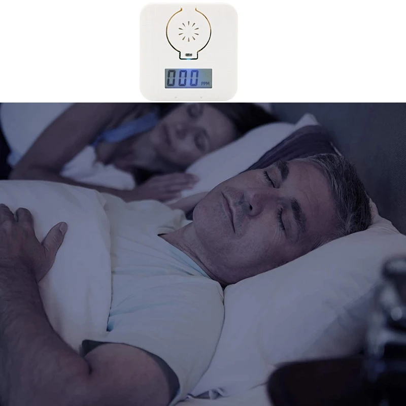 

Household CO Carbon Monoxide Alarm Soot Honeycomb Gas Detector Mini CO Alarm