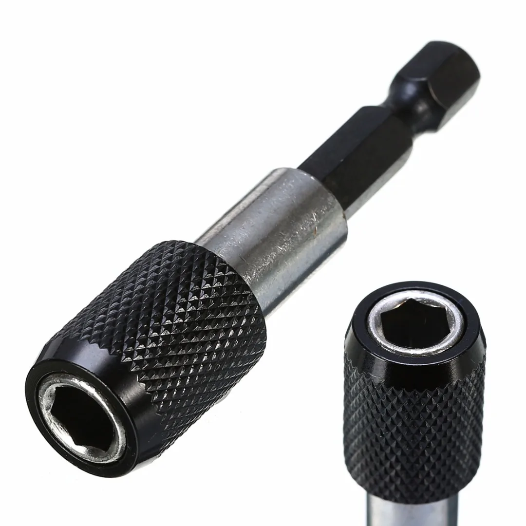 

60mm 1/4 Hex Shank Drill Screw Magnetic Screwdriver Bit Holder Quick Release Handle Screw Driver Bit Extention Holder