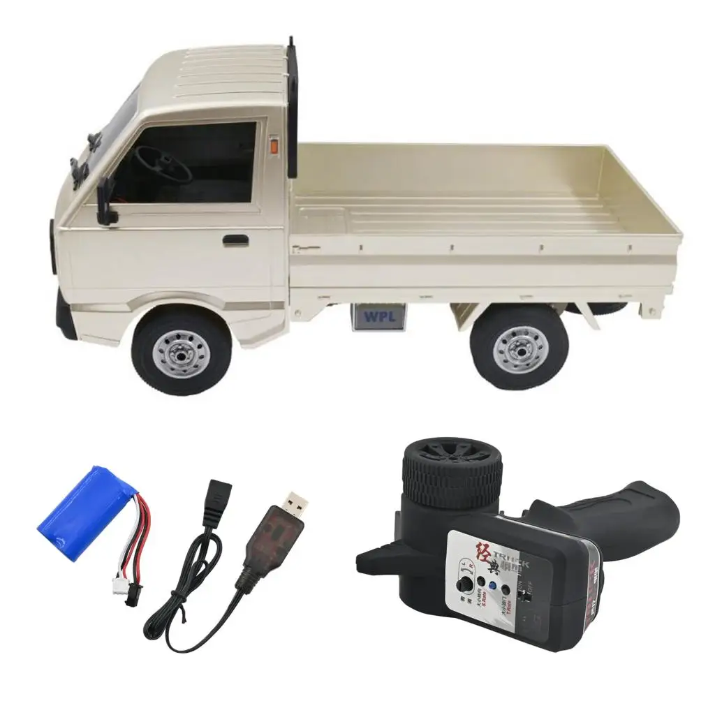 WPL D12 1/10 2 4 ГГц 4WD RC для грузовых автомобилей w/светодиодный светильник на дороге