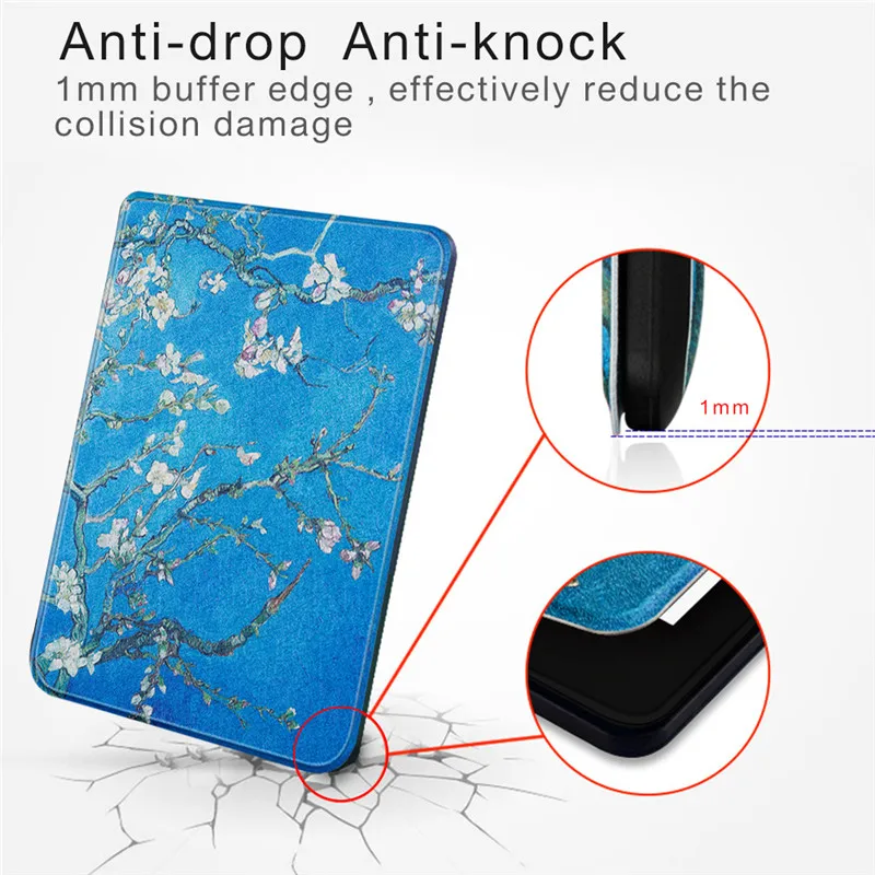 Популярный модный Чехол книжка из искусственной кожи с рисунком для Amazon Новый