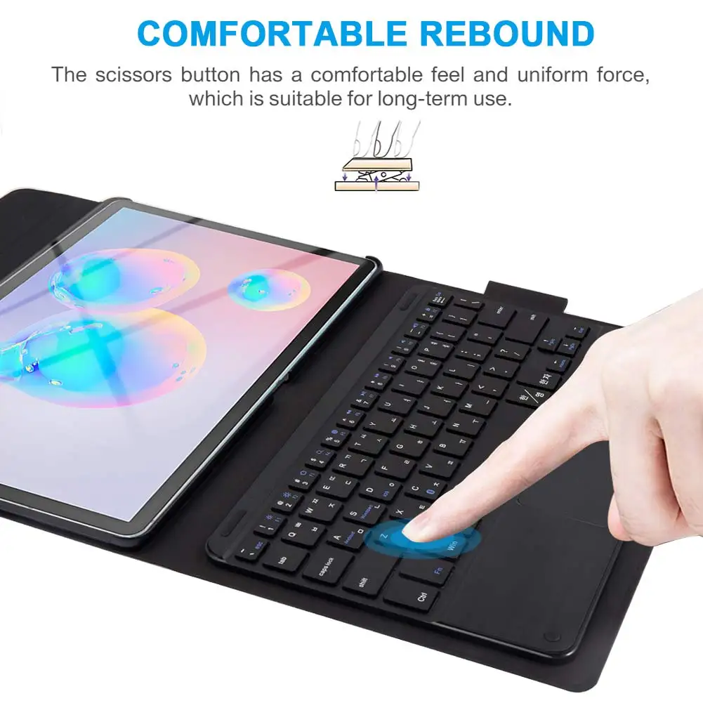 Для samsung Galaxy Tab S6 10," SM-860/T865 планшет с магнитной адсорбцией съемный чехол с клавиатурой Bluetooth и кожаный чехол