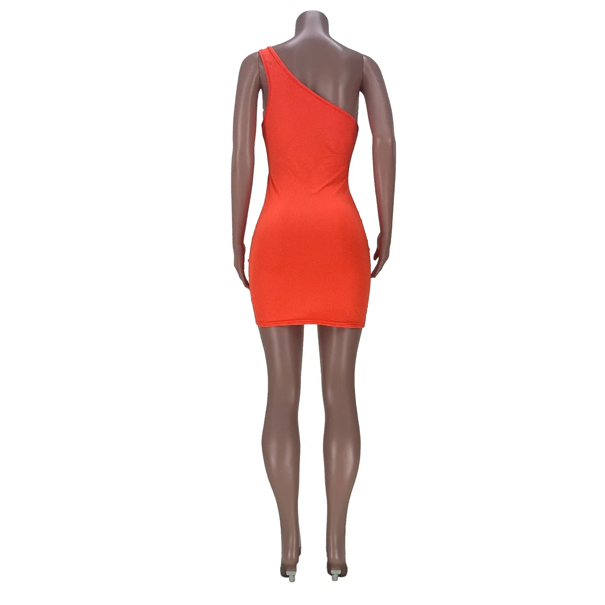 

Ruched Drawstring Mini Dress Women Sleeveless One Shoulder Hollow Out Sexy Club Party Dresses 2021 Summer Beach Dress