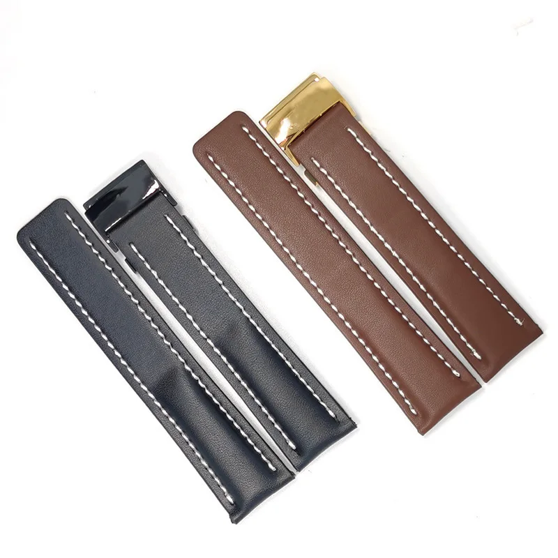 

Watch Accessories Bracelet for BREITLING Watch HAMILTON Ventura Watch Strap High-grade Leather Watch Band 20 22 24mm Watch Belt