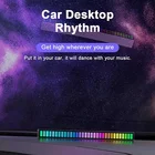 1 шт. светодиодная полоса освесветильник Звуковое управление пикап Ритм Светильник музыка атмосферсветильник красочная трубка USB энергосберегающая лампа окружасветильник