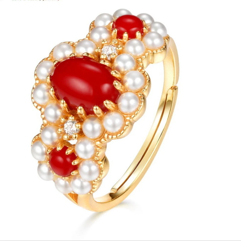 Жемчужное Кружево серебро 925 пробы обручальные кольца для женщин винтажное