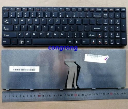 Клавиатура US для ноутбука Lenovo Ideapad Y580 Y580N Y580NT клавиатура без подсветки|Клавиатуры