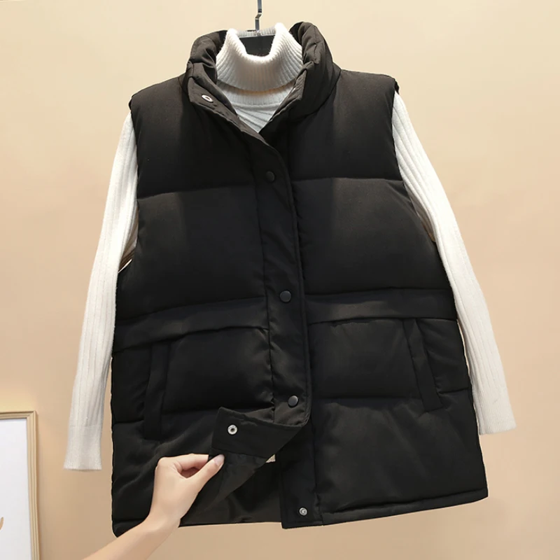 Женская хлопковая куртка-парка на молнии без рукавов | одежда