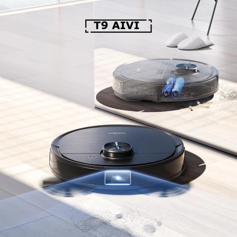 

2021 New ECOVACS Deebot T9 AIVI Robot Vacuum Cleaner Super Suction 3000Pa Advanced TrueDetect 3D and TrueMapping and App Upgrade