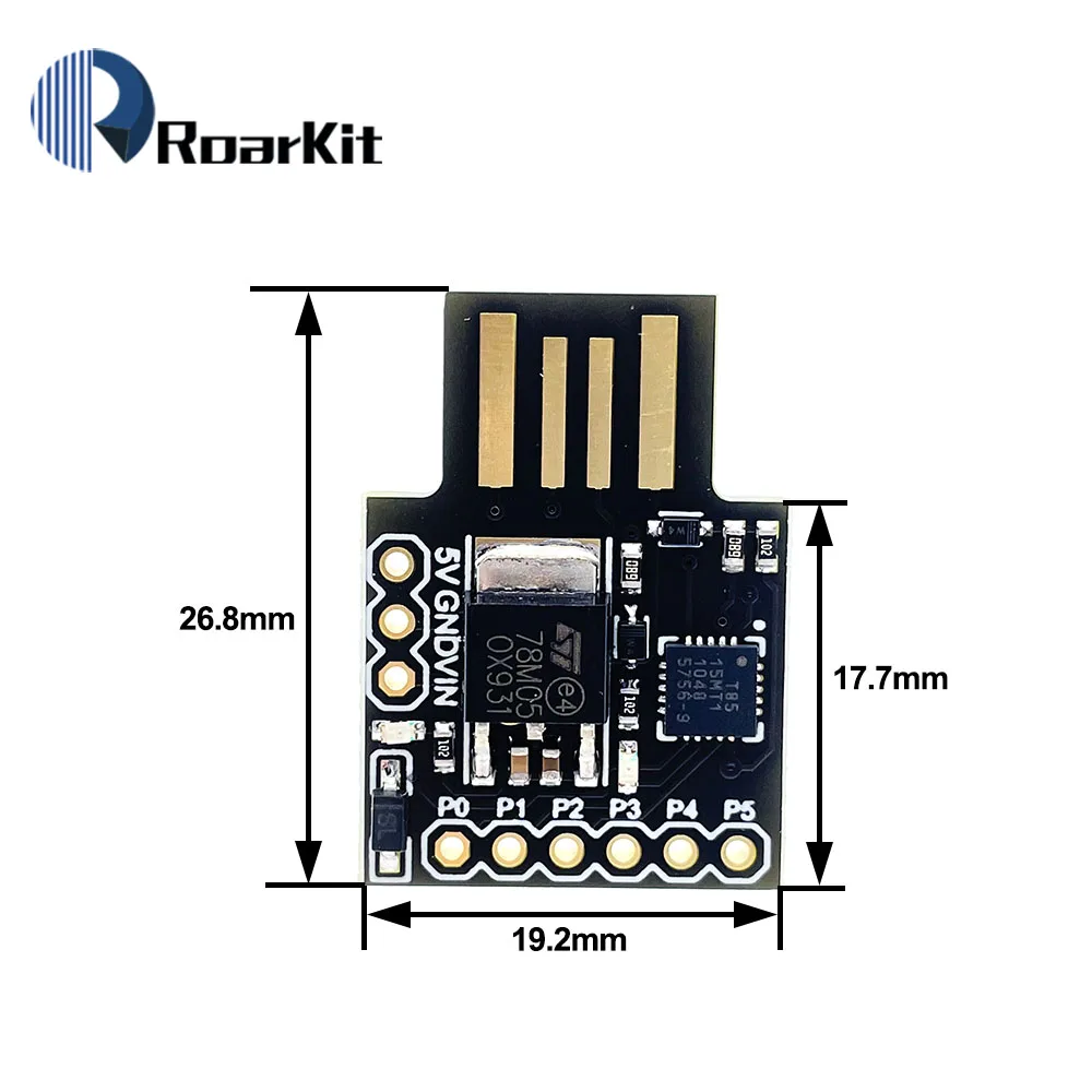 Чип QFN Digispark Kickstarter миниатюрный модуль для Arduino ATTINY85 IIC I2C макетная плата USB|development
