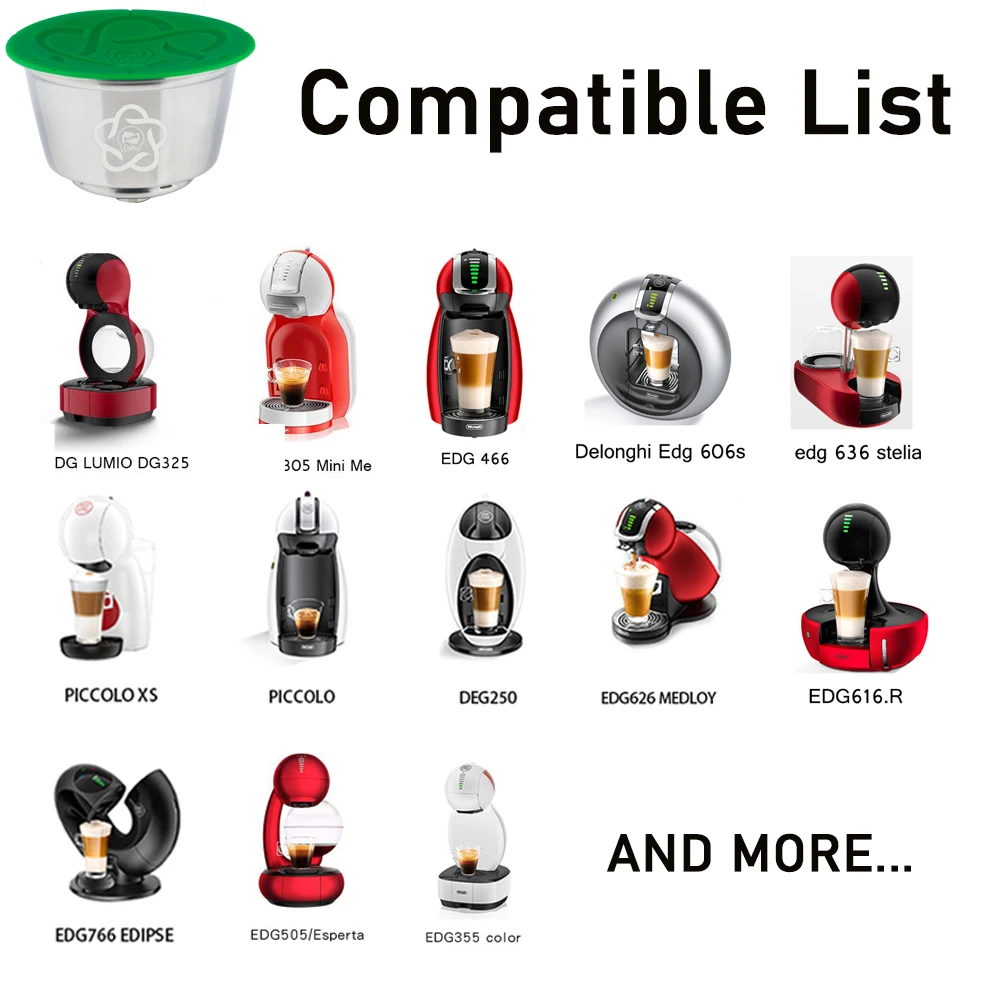 Многоразовые кофейные капсулы для Nescafe Dolce Gusto Lumio многоразовые фильтры Crema набор