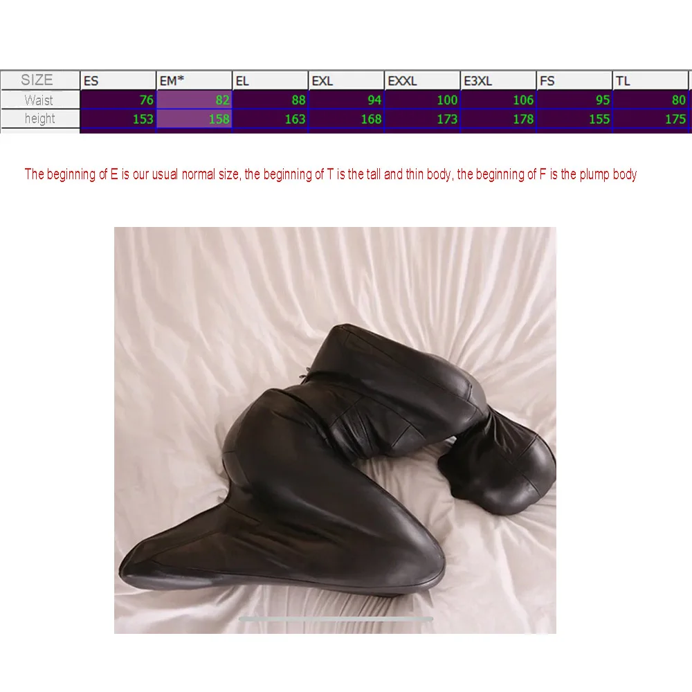 Латексный кожаный костюм на все тело спальный для мамы с ремнями бандажные ремни