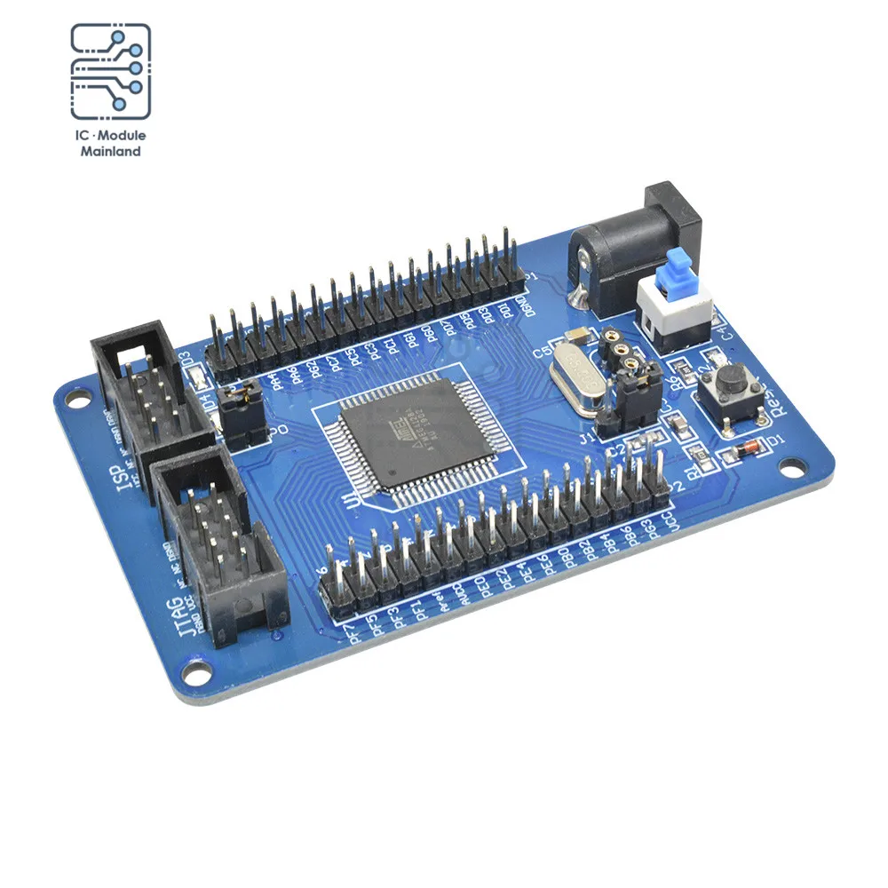 Плата разработки ATmega 128 ATMega128 AVR минимум ядро модуль ISP для Arduino|Интегральные схемы|