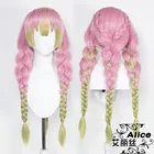 Косплей-костюм Kanroji Mitsuri из аниме рассекающий демонов, Униформа на Хэллоуин, парики для косплея киметасу