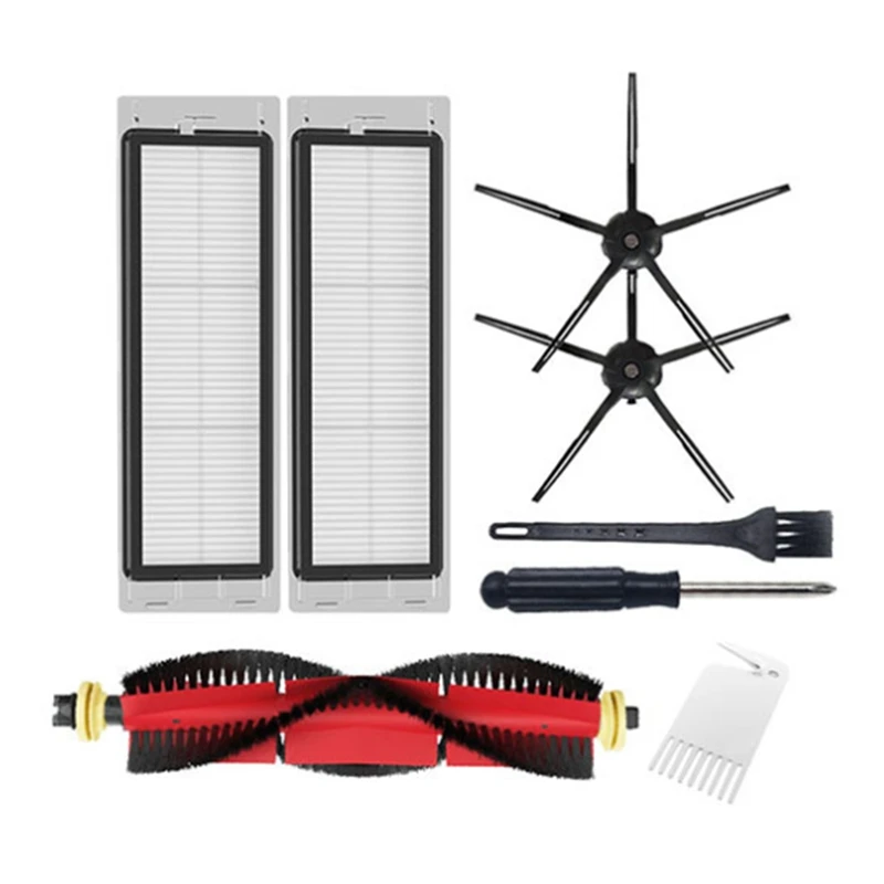 

Аксессуары для роботов-пылесосов Xiaomi Roborock S50MAX T6 T7, специальный основной фильтр для щеток, пятиугловая боковая щетка