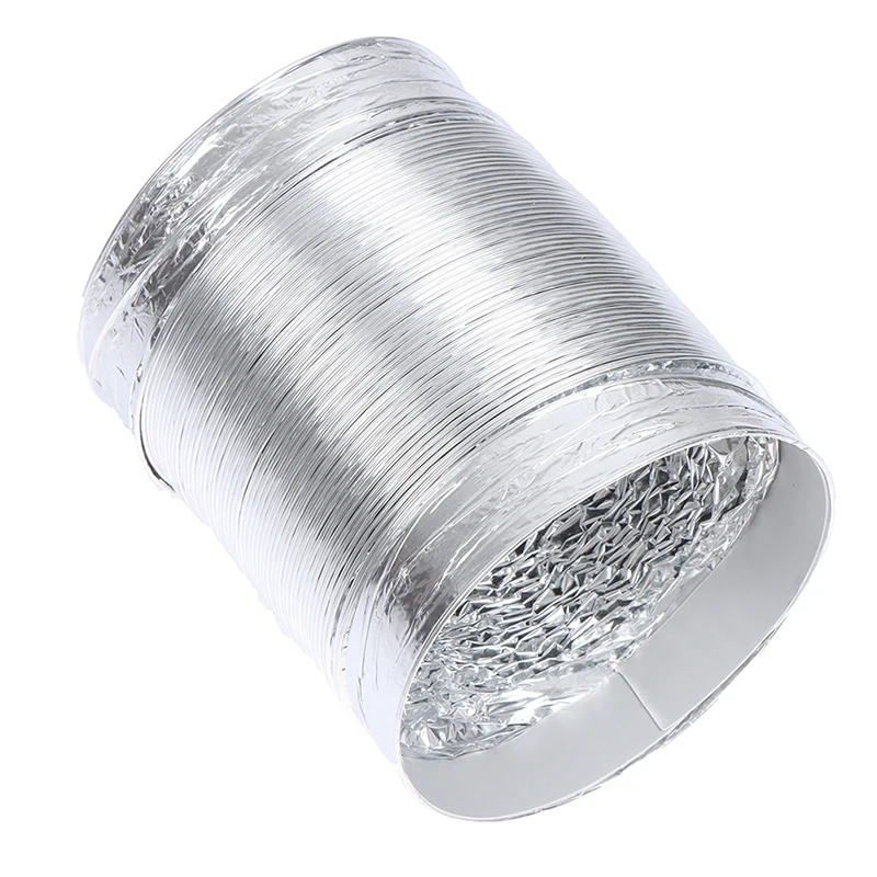 4-дюймовая 100 мм трубка для вентиляции из ПВХ алюминиевая воздуховод гибкий