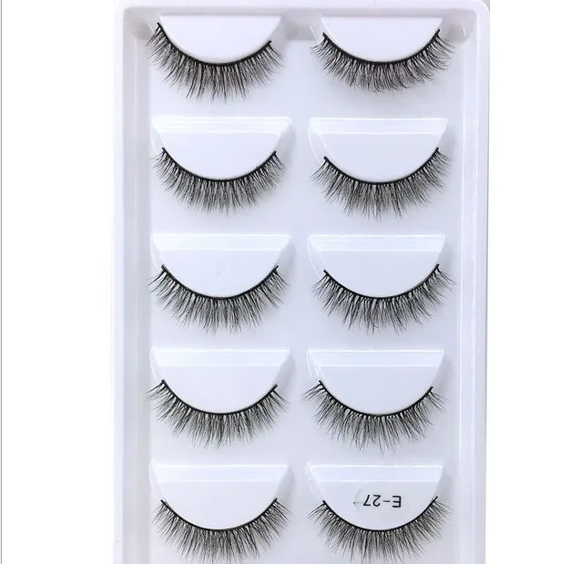 Накладные 3D ресницы из норки 150 пар Толстые для макияжа накладные наращивания