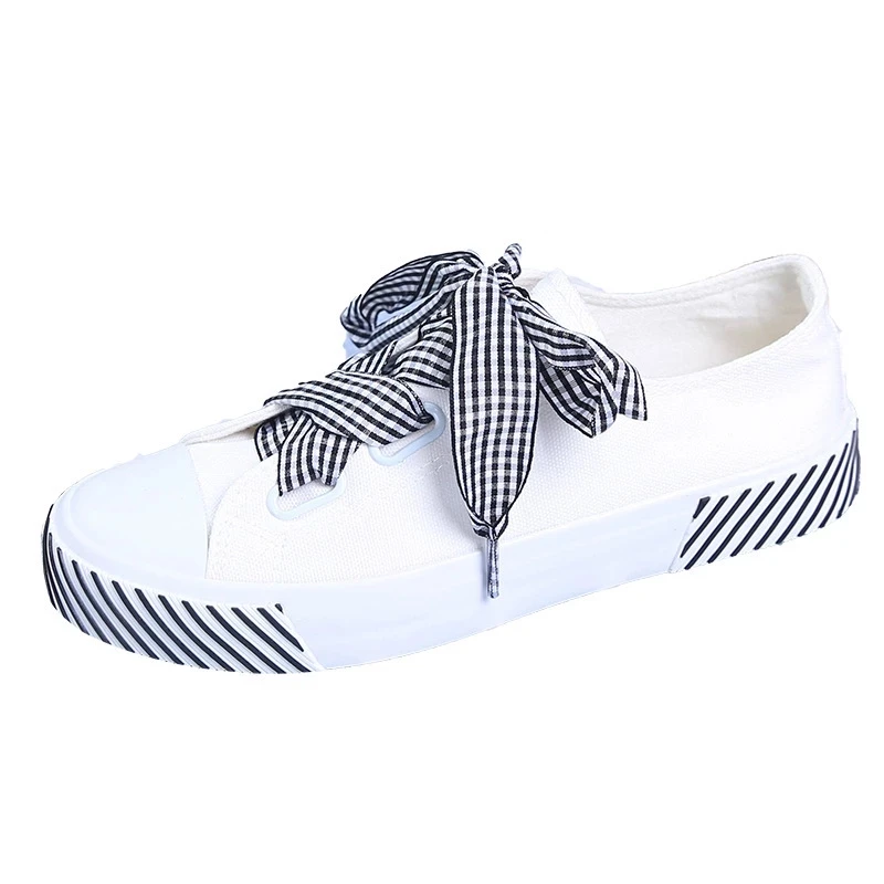 Трендовые кроссовки на толстой подошве Парусиновая обувь платформе Кроссовки