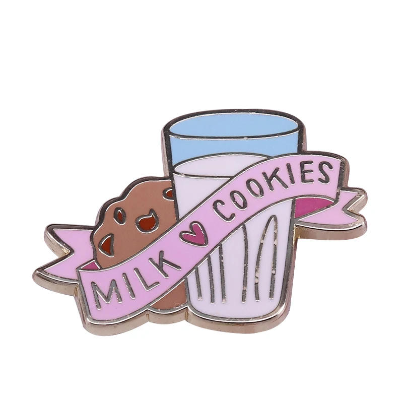 Забавная брошь с печеньем и молоком для лучших друзей | Украшения аксессуары