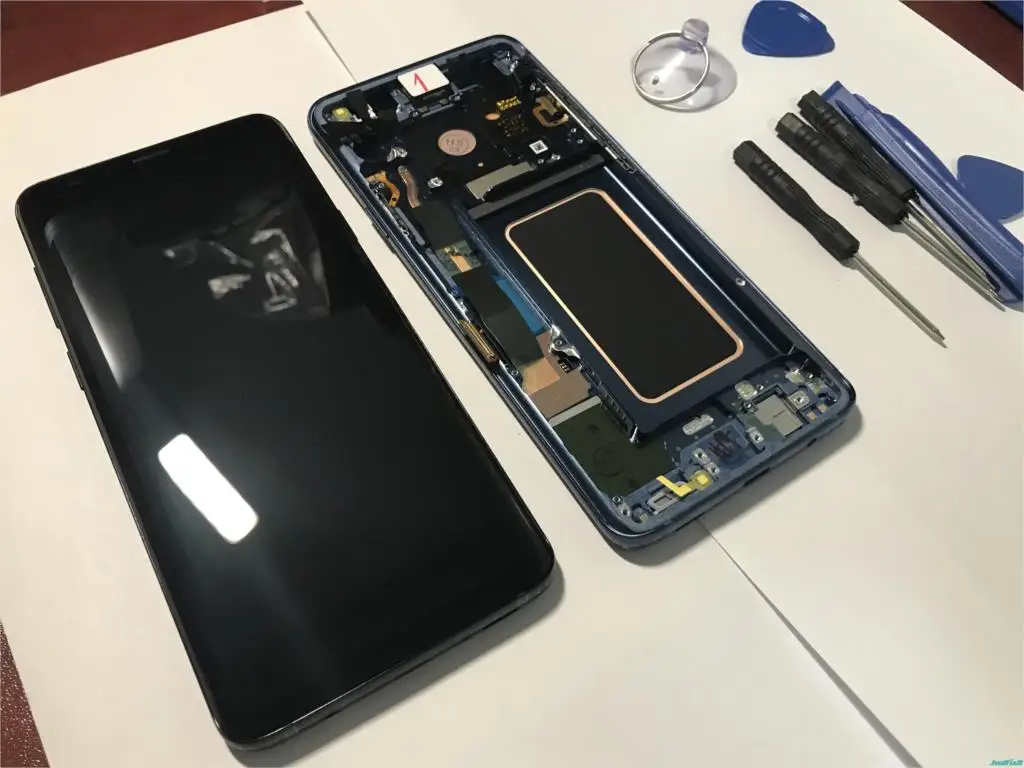 Оригинальный Для Samsung s9 g960 S9 plus G965 ЖК дисплей дигитайзер сенсорный экран с рамкой