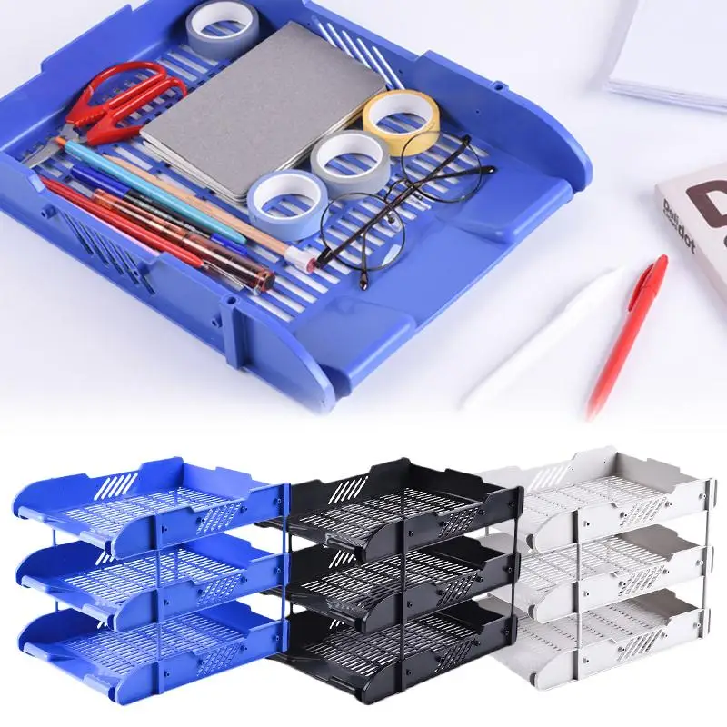 Трехслойные толстые лотки для файлов дома и офиса настольных документов набор