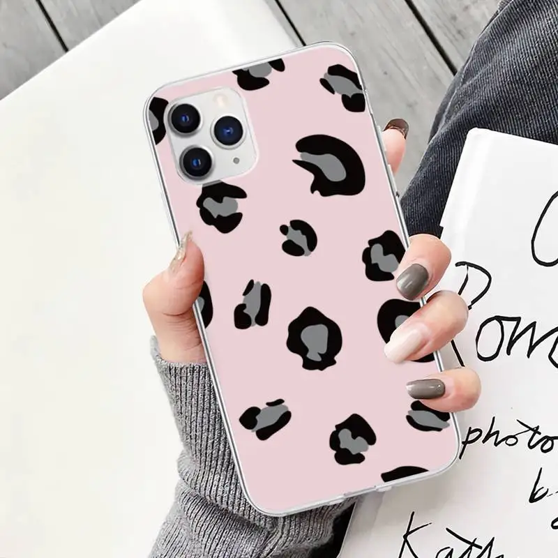 

Classic Leopard Print Transparent Mobile Phone Case Cover For IPhone 12 11 Pro Max Xs X Xr 7 8 6 6s Plus 5 5s Se 2020