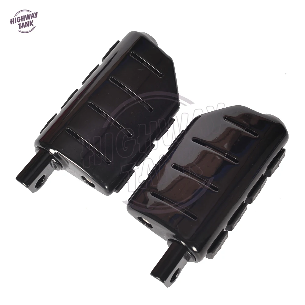 

3/8" Universal Black Motorcycle Foot Rest Anti Vibration Foot Pegs case for Harley SOFTAIL FXST, DYNA, FXWG, FXR, XL