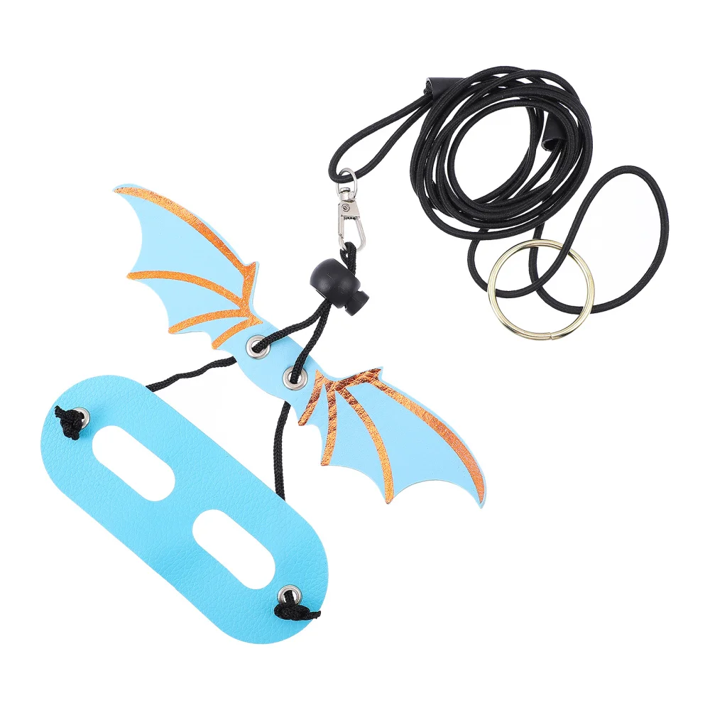 

5Pcs Bearded Dragon Adjustable Harness and Leash Reptile Lizard Leash with Wing
