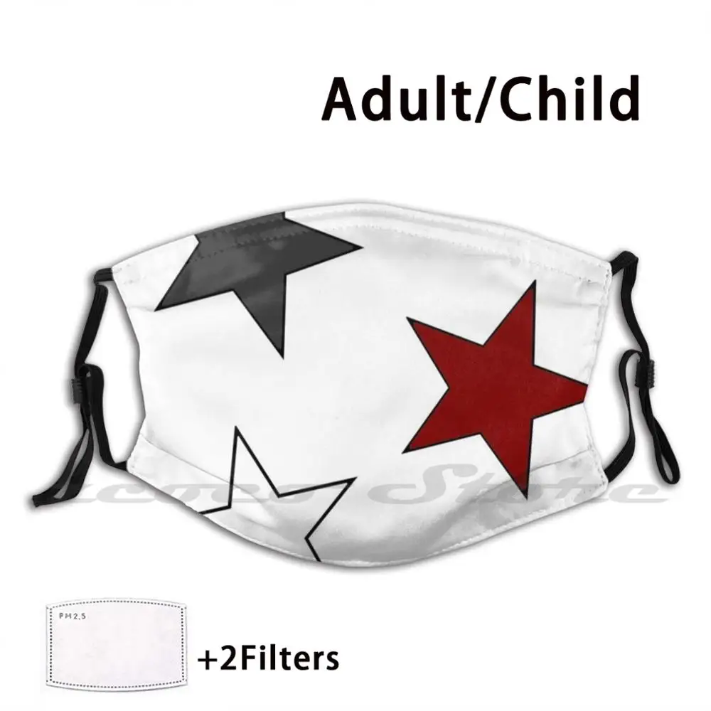 

University Of Chicago Star Minis ( 3-Pack ) Mask Cloth Washable DIY Filter Pm2.5 Adult Kids University Of Chicago Chicago Uc